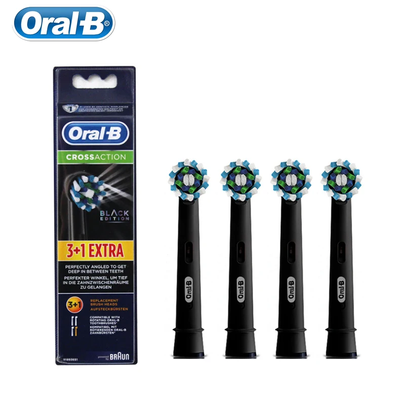 Oral B электрические зубные щётки Зубная щётка головки EB50 Замена Cross Action Глубокая