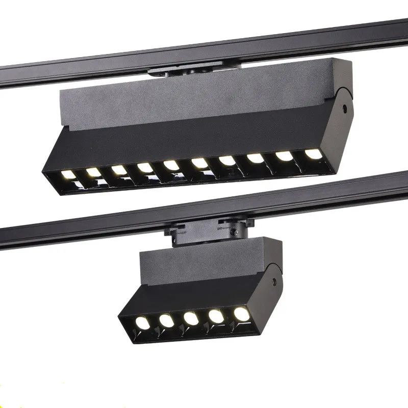 $20.70 Modern Fashion Dimmable 6W 10W 12W 20W COB LED Square Track Light Strip Spotlight Creative Line Light Collapsible Living Room