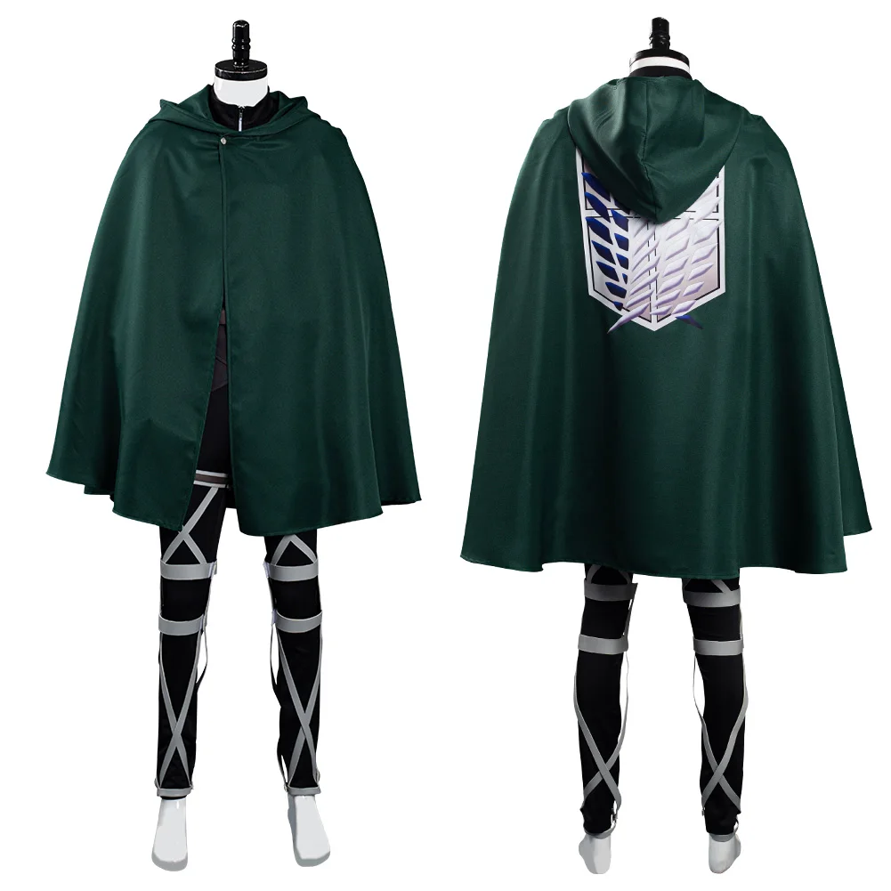 

Attack on Titan Shingeki no Kyojin Scouting Legion Cosplay Costume Anime Cloak Outfits Halloween Carnival Suit