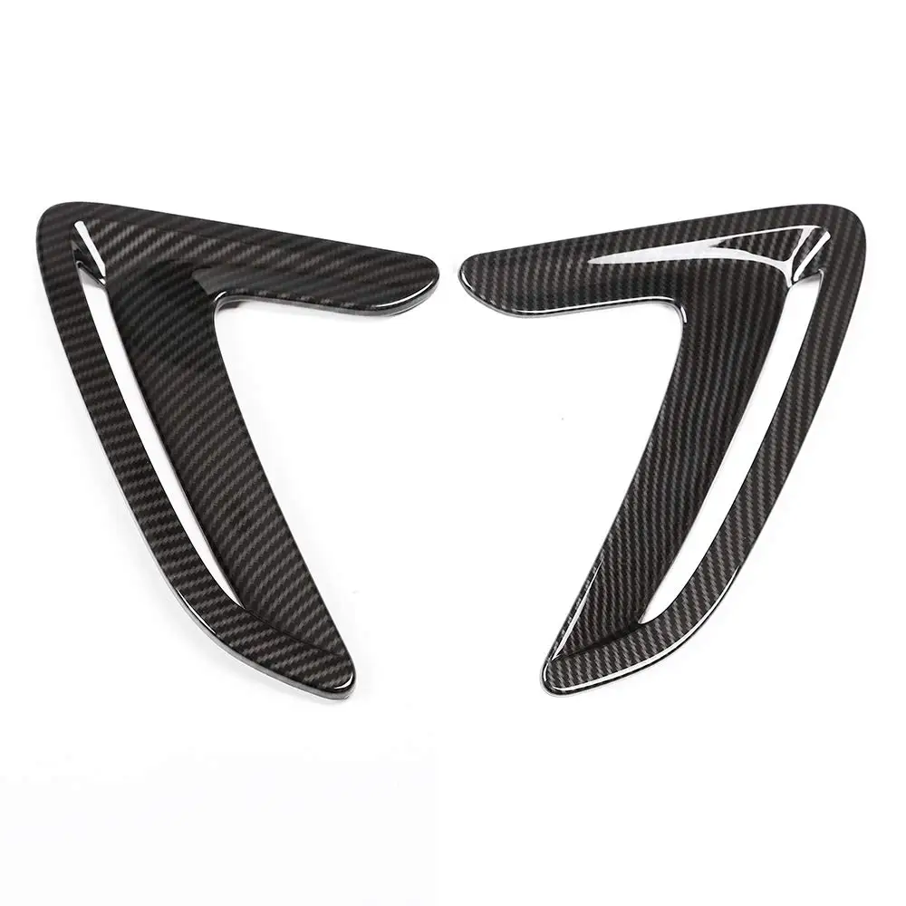 

2pcs ABS Chrome Carbon Fiber Car Side Fender Air Vent Cover Hood Trim for BMW 3 Series GT Gran Turismo F34 2013-2017