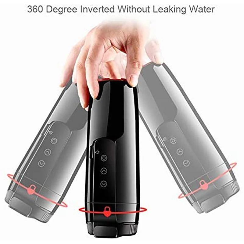 

12V 350Ml 70W Car Travel Heating Mug with Anti-Spill Lid, Portable Coffee Travel Cup Variable Temperature G350