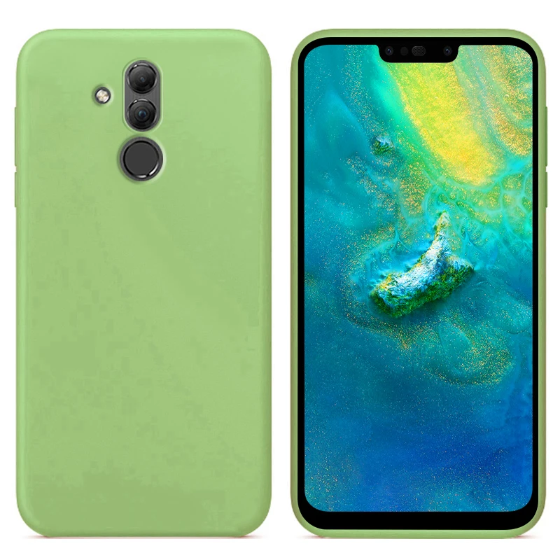 Роскошный чехол из жидкого силикона для сотового телефона Huawei Mate 20 Lite SNE AL00 мягкая