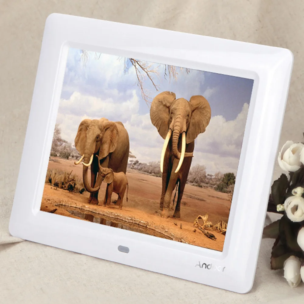 7 ''HD TFT LCD цифровая фоторамка с часами слайд шоу MP3 MP4 Movie Player удаленным рабочим