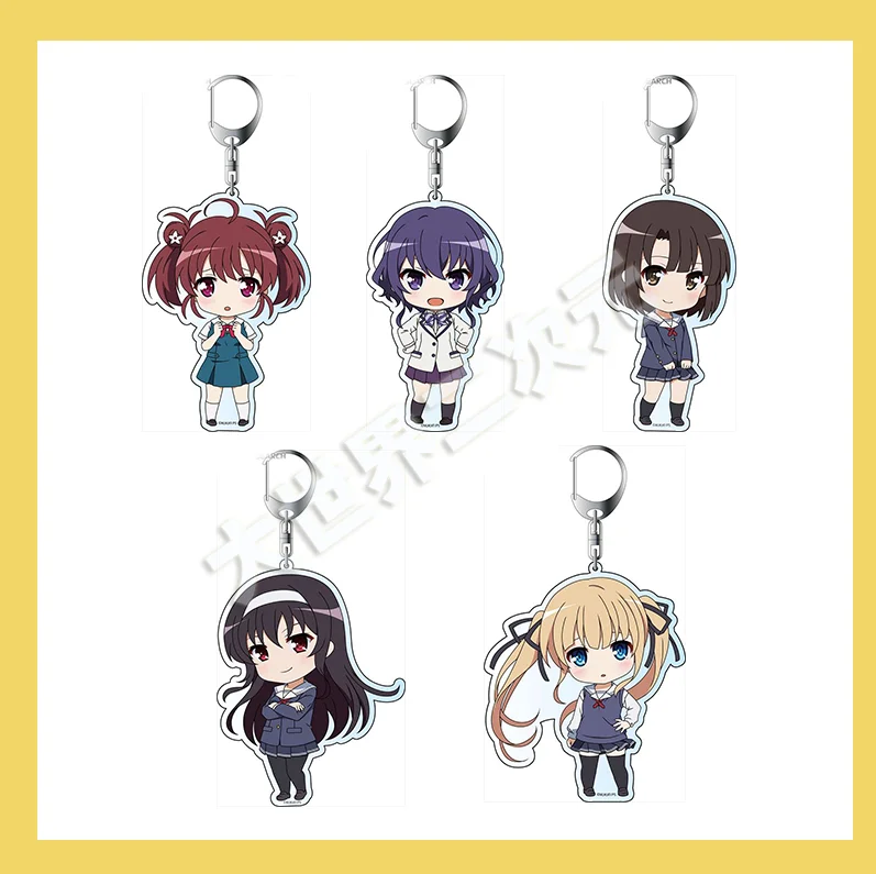 

Saekano: How to Raise a Boring Girlfriend Megumi Kato Cosplay PVC Figure Pendant Keychain Keyring Figure Kids Toy 008