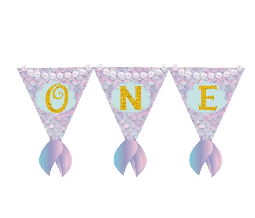 Товары для близнецов на 1 й день рождения вечерние украшения Русалочки хвост