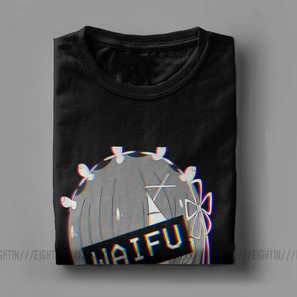Мужские футболки Rem Waifu японские лоли милые сексуальные футболки Vaportrash Новинка топы с короткими рукавами Чистый хлопок футболка дизайн