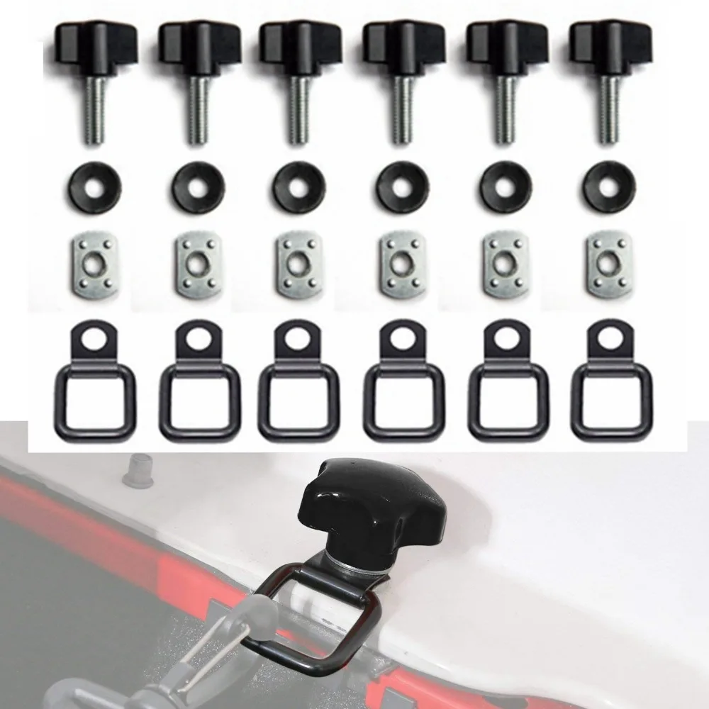 6/8 шт. набор грузовой прицеп для поверхностного монтажа завязывается d кольца Jeep