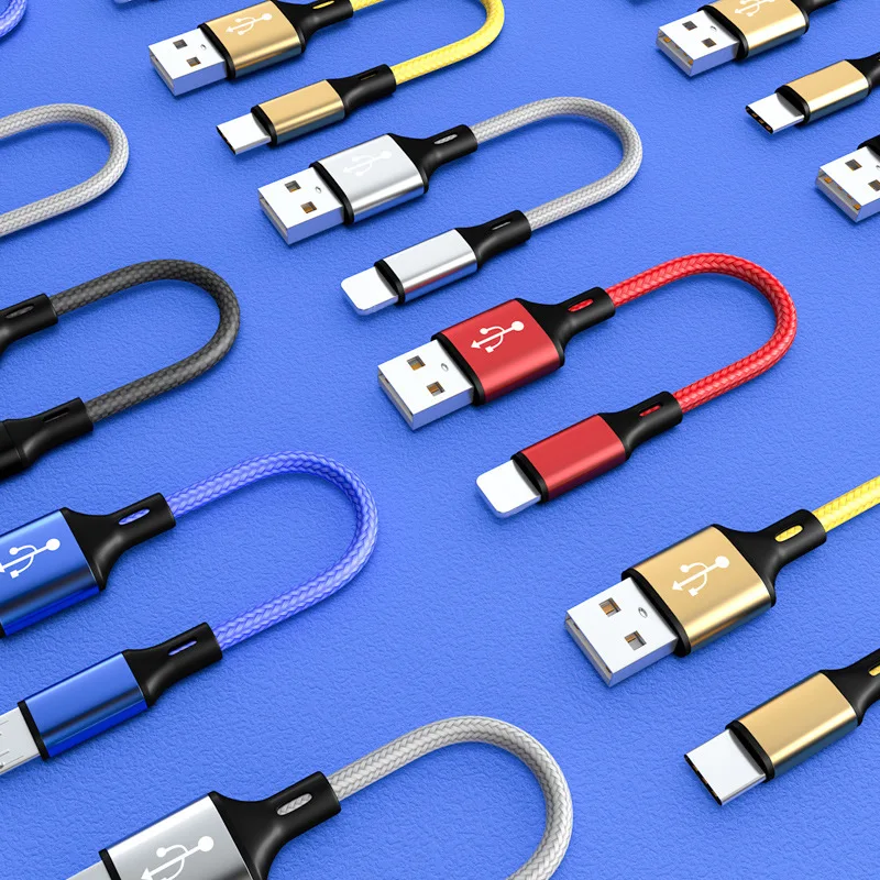 Быстрая зарядка короткий usb кабель type C для xiaomi power Bank используйте 25 см