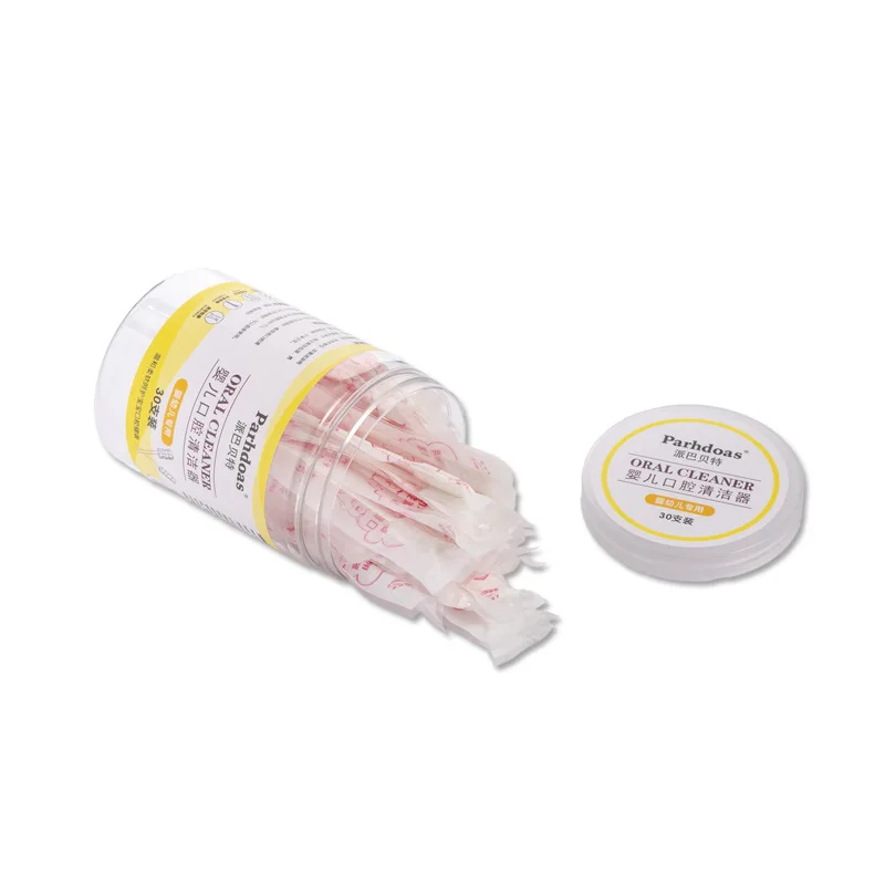 

Baby Tongue Cleaner Baby mouth cleaner 30 Pcs Disposable dental gauze cleaning stick baby Dental care baby Brush your teeth