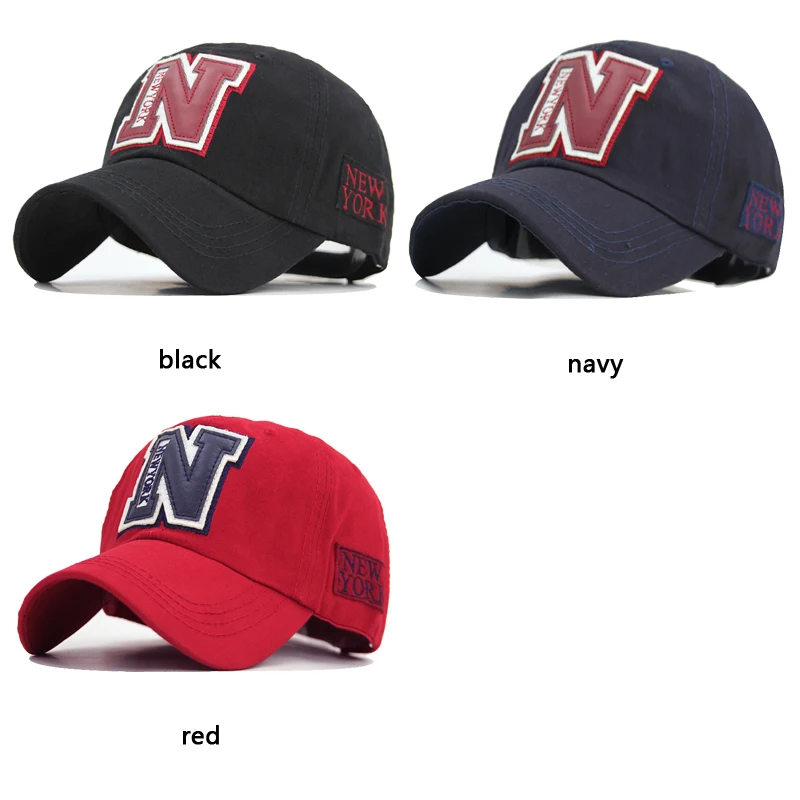 Бейсболка с надписью N Повседневная для мужчин и женщин кепка бейсбола |