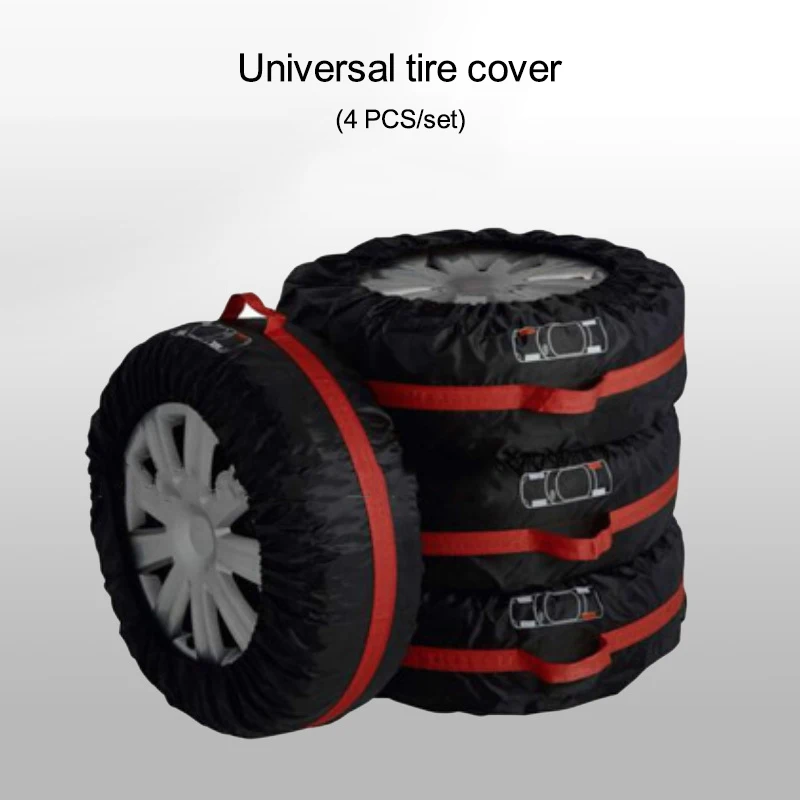 1/4Pcs Spare Tire Cover Case Polyester Winter and Summer Car Storage Bags Auto Tyre Accessories Vehicle Wheel Protector | Автомобили и