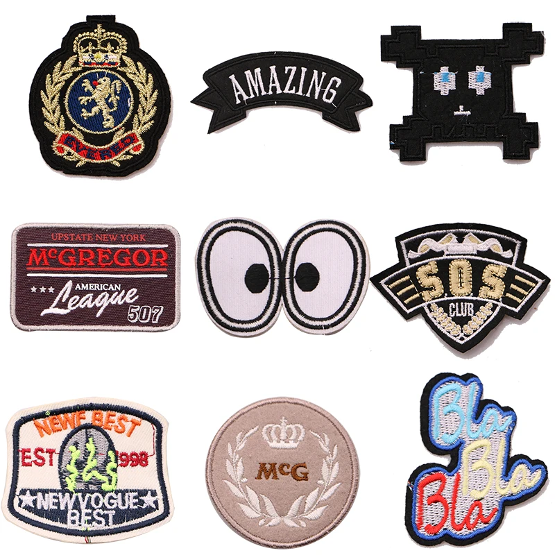 Нашивки-аппликации с героями мультфильмов декоративная заплатка глаза Sos значок