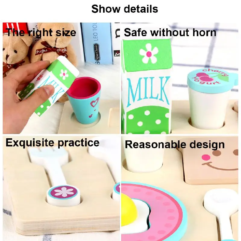 Деревянный игровой домик Игрушки для раннего развития детей имитация