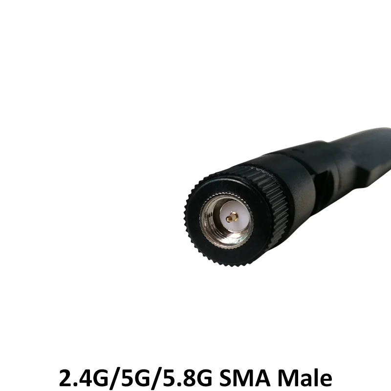 Антенна 2 шт. 4 ГГц 5 8 5dBi SMA Штекерный разъем двухдиапазонная антенна Wi Fi фотороутер