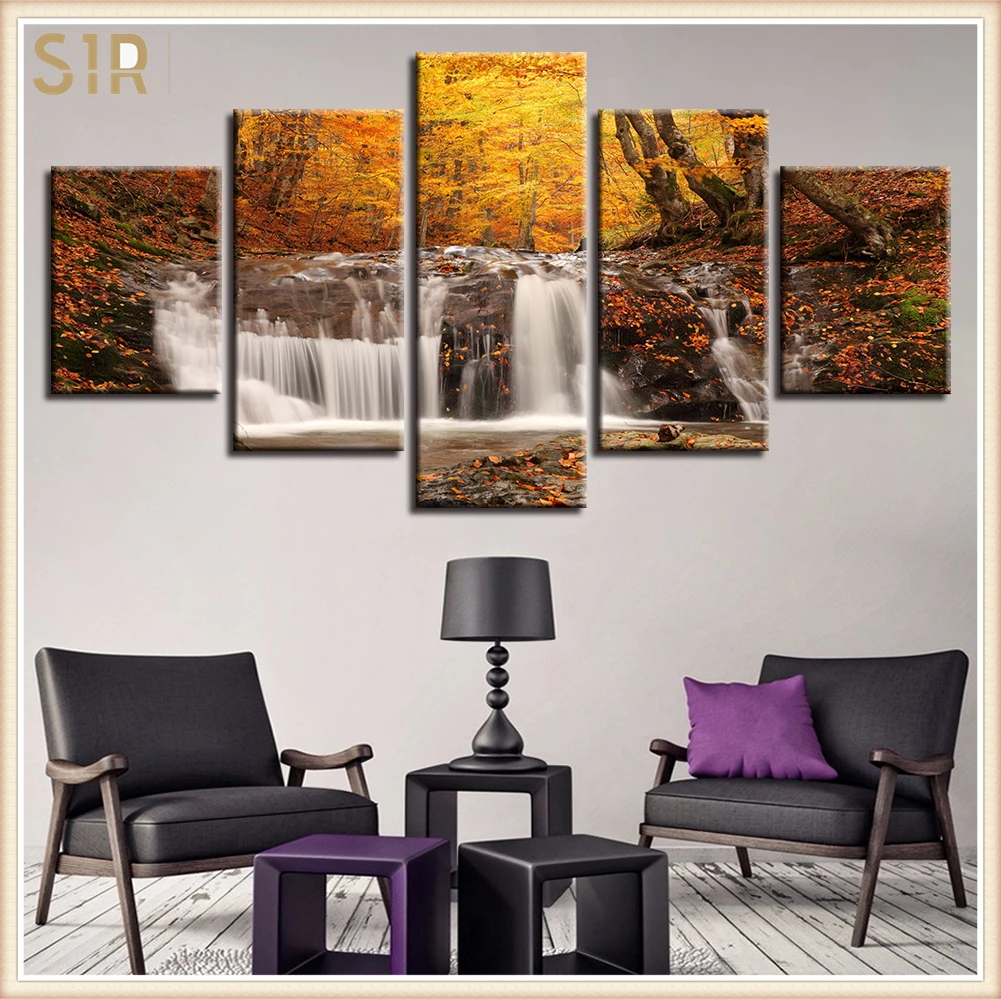 

Beautiful Scenery HD Printed 5 Piece Canvas Art Scenery Painting Wall Pictures for Living Room Home Decor Anime Poster Wall Art