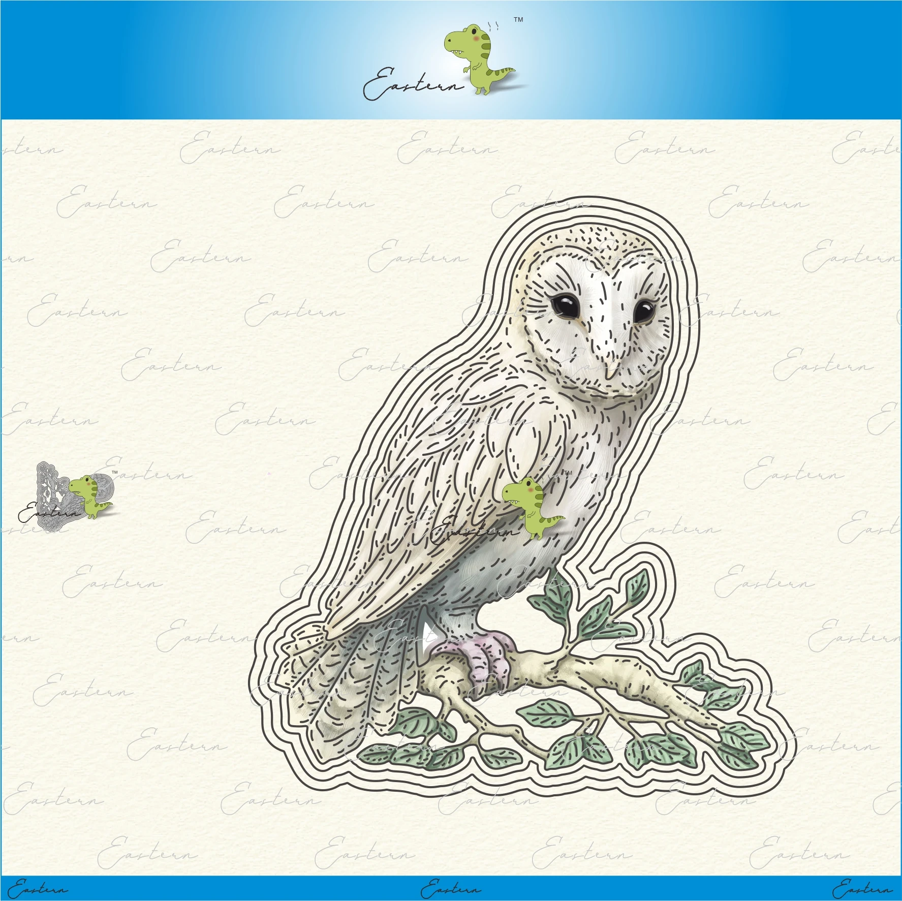 

Owl on a branch metal cutting dies 2021 new diy molds Scrapbooking Paper Making die cuts crafts