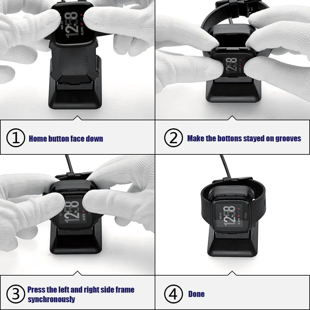 Зарядное устройство Fitbit Versa Edition держатель зарядной док-станции Пластиковый