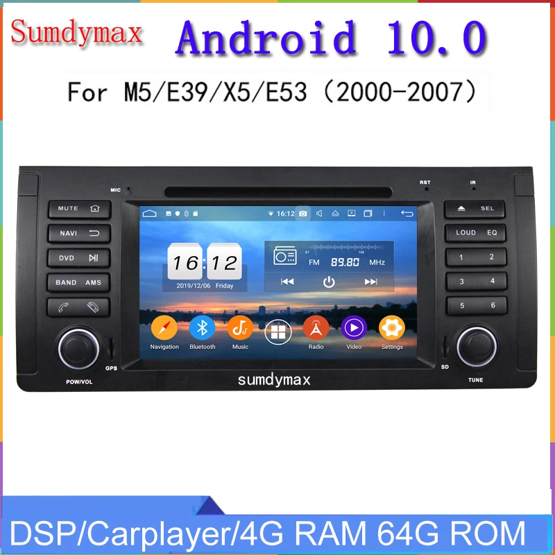 

4 + 128G android 2 автомобильный радиоприемник для bmw 5 серии M5 E38 E39 E53 X5 2000-2005 автомобильный dvd мультимедийный плеер dsp стерео головное устройство