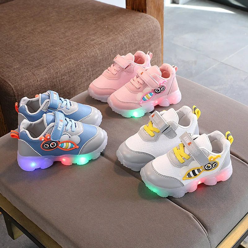 

Size 21-30 Glowing Sneakers Luminous Kids Training Shoes for Children Lightweight Waterproof Sneakers basket enfant garcon