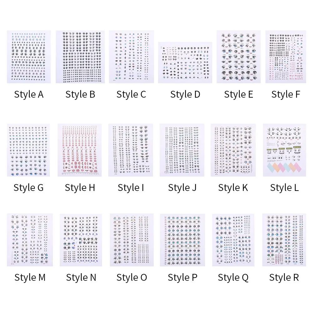 1 Набор милых мультяшных фотографий яркий глаз с ртом бровей аксессуары для кукол