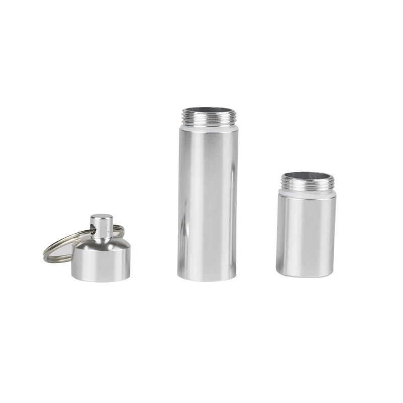 Сигаретная коробка из серебристого алюминиевого сплава водонепроницаемый чехол