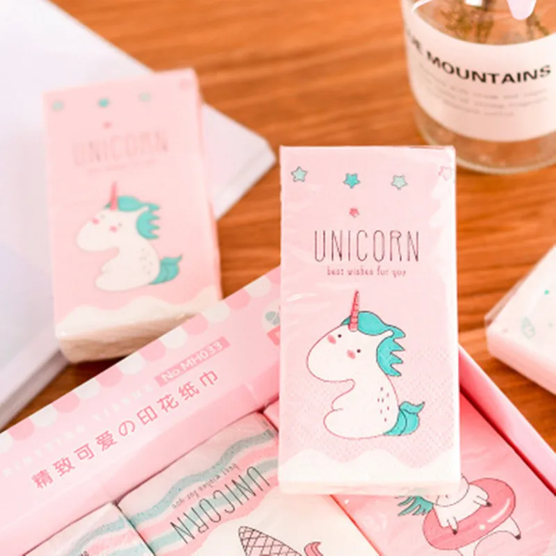 Бумажная салфетка в виде единорога из 100% натурального дерева 4