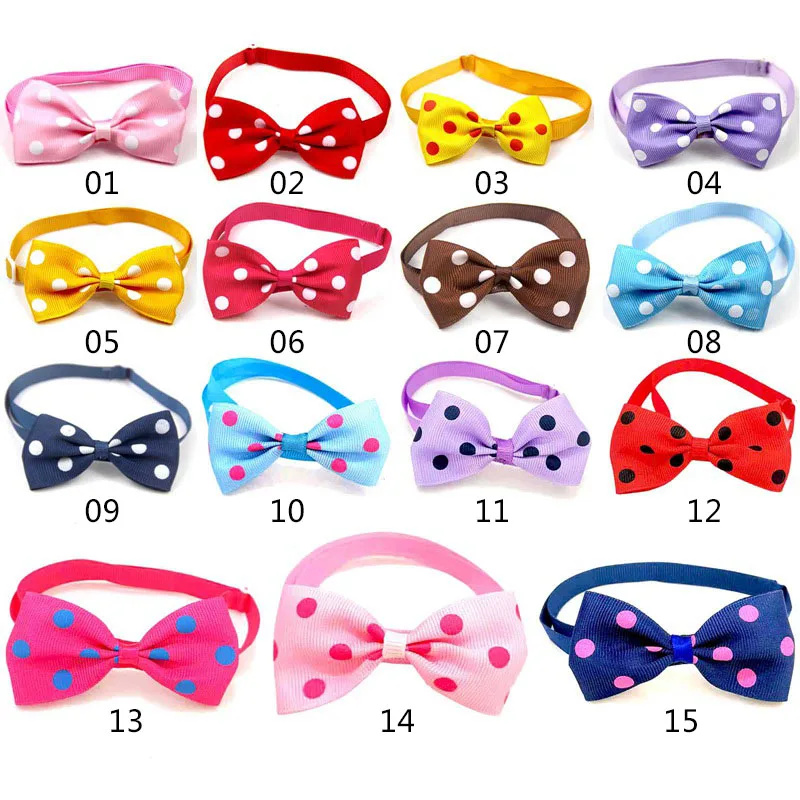 

Pet Dog Cat Necklace Adjustable Strap for Cat Collar Dogs Accessories Pet Dog Bow Tie Puppy Bow Ties Dog Pet Supplies