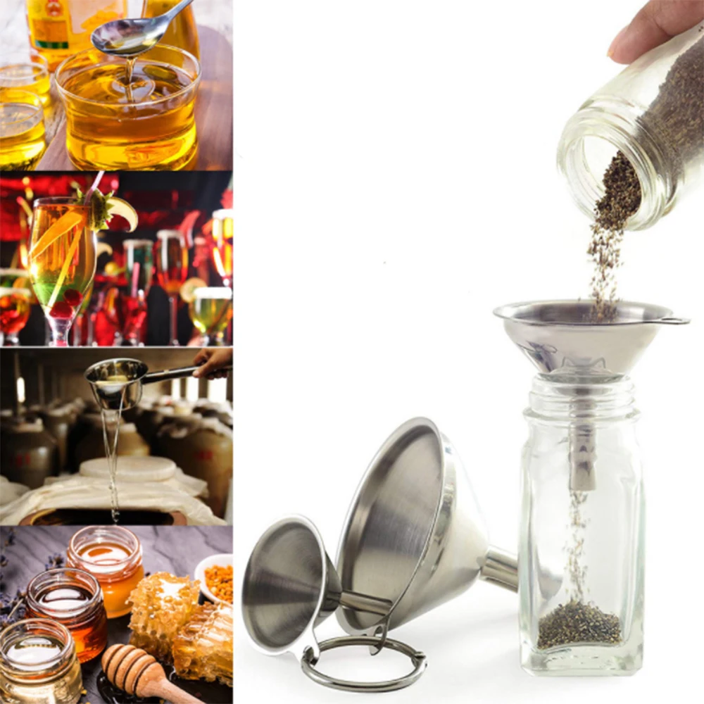 Коническая Воронка Из Нержавеющей Стали 3 шт. загрузочный бункер для масла вина