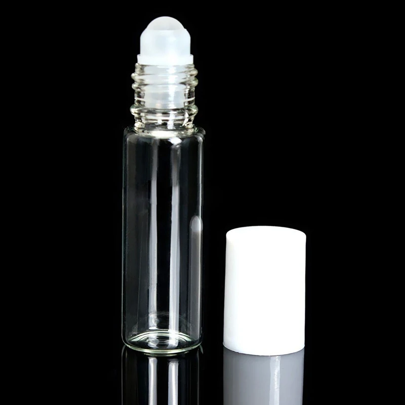 

20 PCS Roller Ball Glass Bottle Essence Cream Perfume Essential Oil 5ML