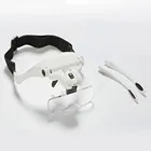 Линзы с 5ю категориями защиты Лупа на голову Лупа Стекло светодиодный светильник очки Регулируемый 1X 1.5X 2X 2.5X 3.5X увеличительное для чтения Стекло es