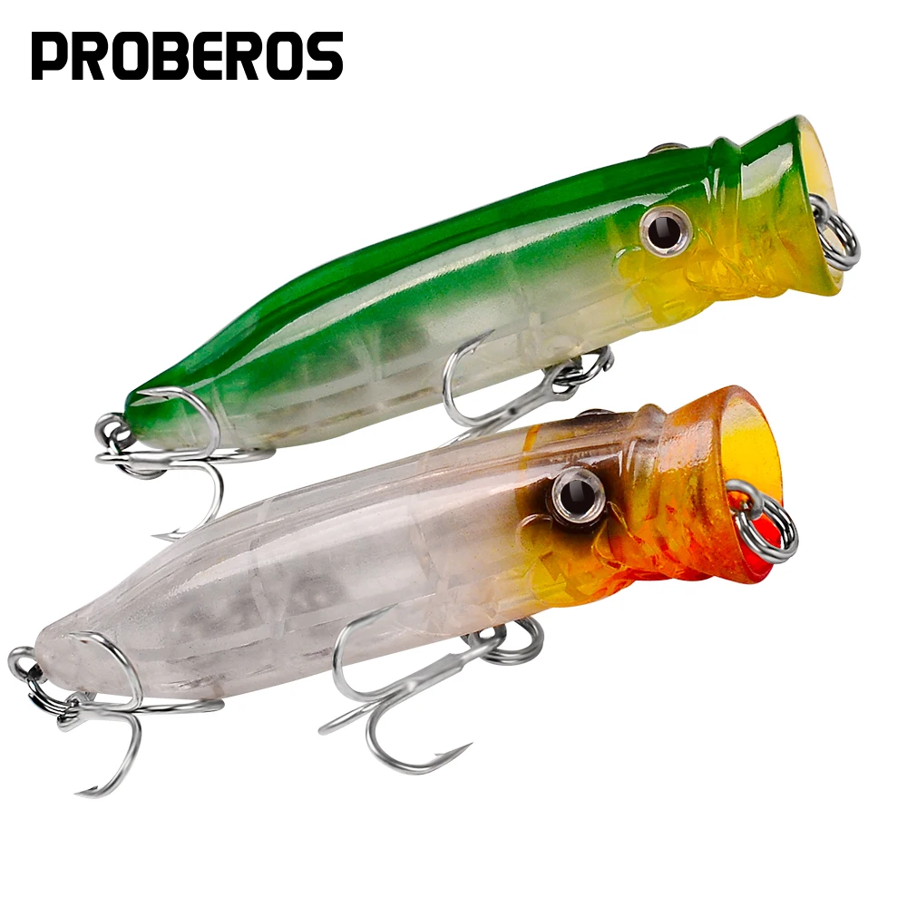 

Новинка 2021, 1 шт., длинный Литой Поппер 7 см-9 г, топвотер, рыболовная приманка, искусственная жесткая приманка, воблеры, плавающая свимбейт, ис...