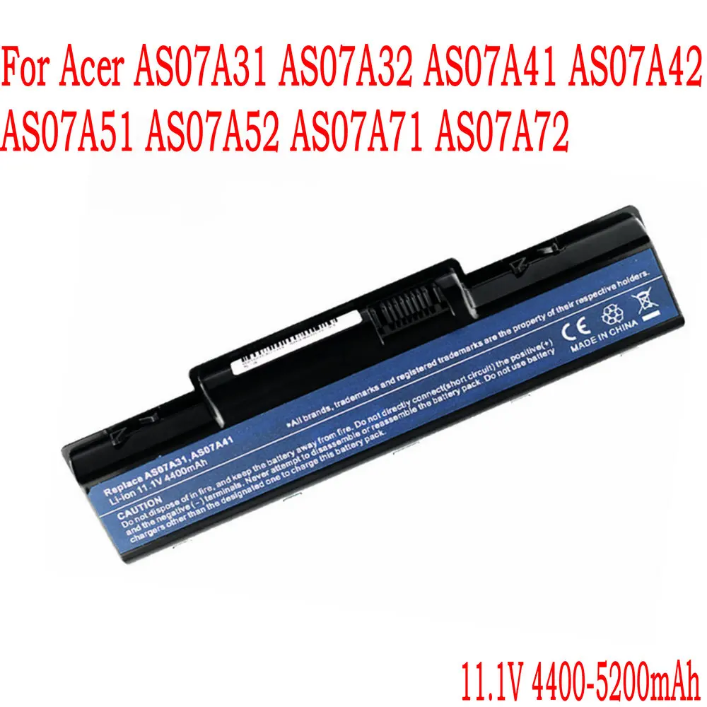 Высококачественный аккумулятор для ноутбука Acer AS07A31 AS07A32 AS07A41 AS07A42 AS07A51 AS07A52 AS07A71