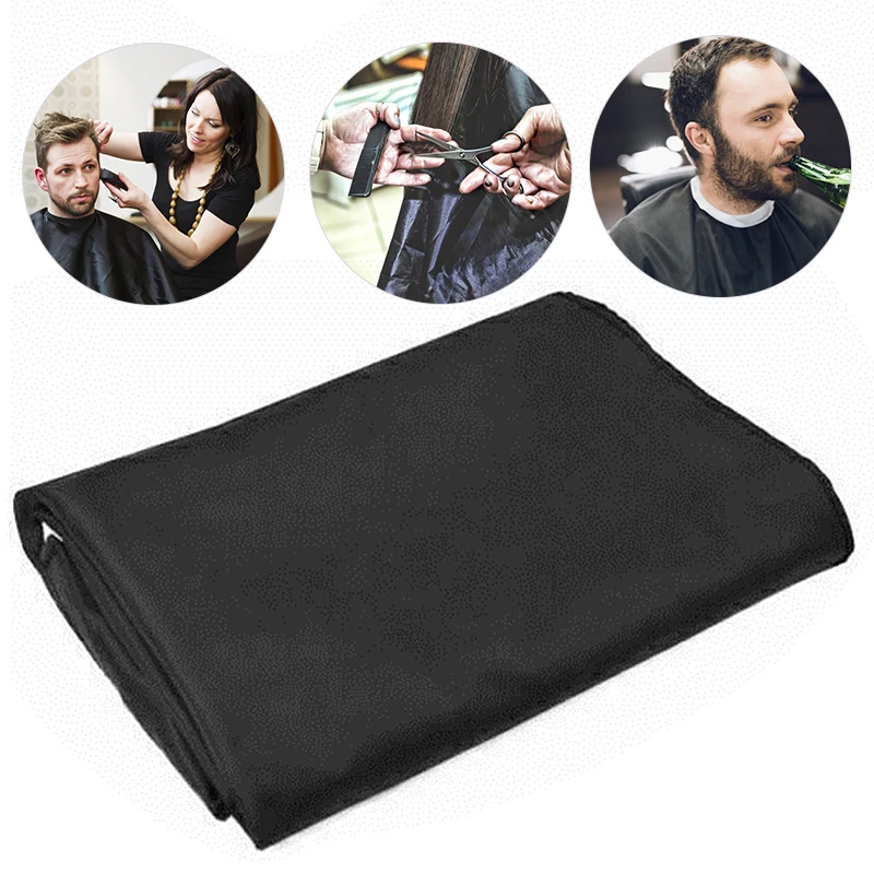 Professional Hair Cutting Hairdressing Salon Barber Unisex Gown Lining fabric Waterproof Apron Black 90x140cm | Дом и сад