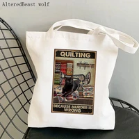 women shopper bag tailor cats printed kawaii bag harajuku shopping canvas shopper bag girl handbag tote shoulder lady bag