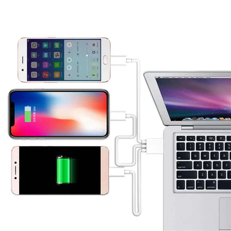 

Nohon 3 in 1 USB Cable for iPhone 11 Pro Max SE Samsung S20 Huawei P40 Type C Micro USB C Charging Cable Fast Charge Phone Cord