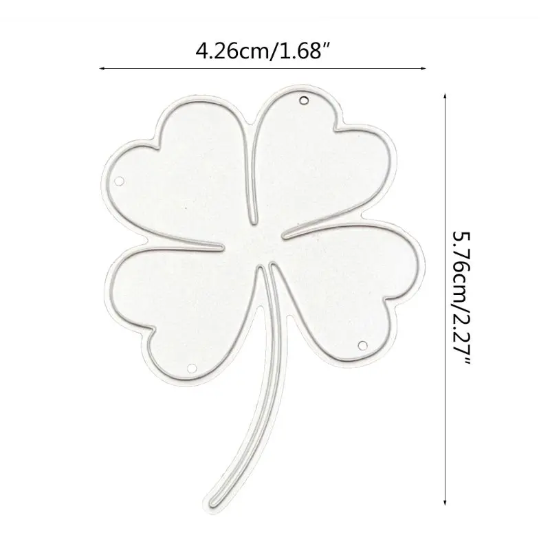 Трафарет из углеродистой стали с изображением клевера на удачу шаблон для