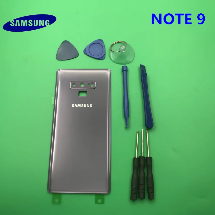 Замена NOTE9 задняя панель Батарея стекло задняя дверь крышка с задней камерой Стекло samsung Galaxy NOTE 9 N960 N960F