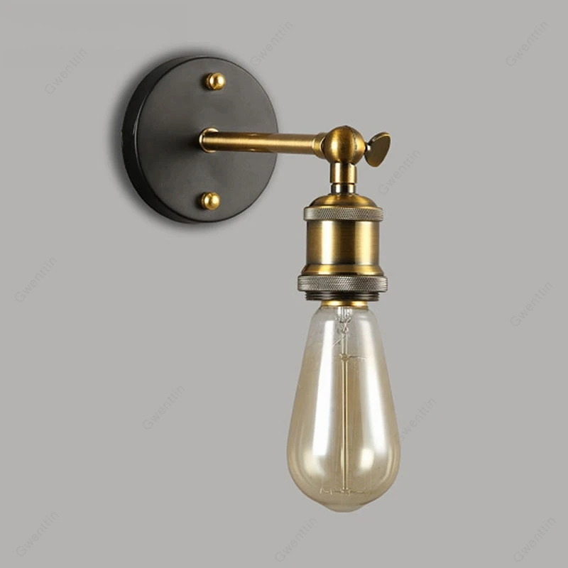 Американский Ретро Железный настенный светильник винтажный s для домашнего