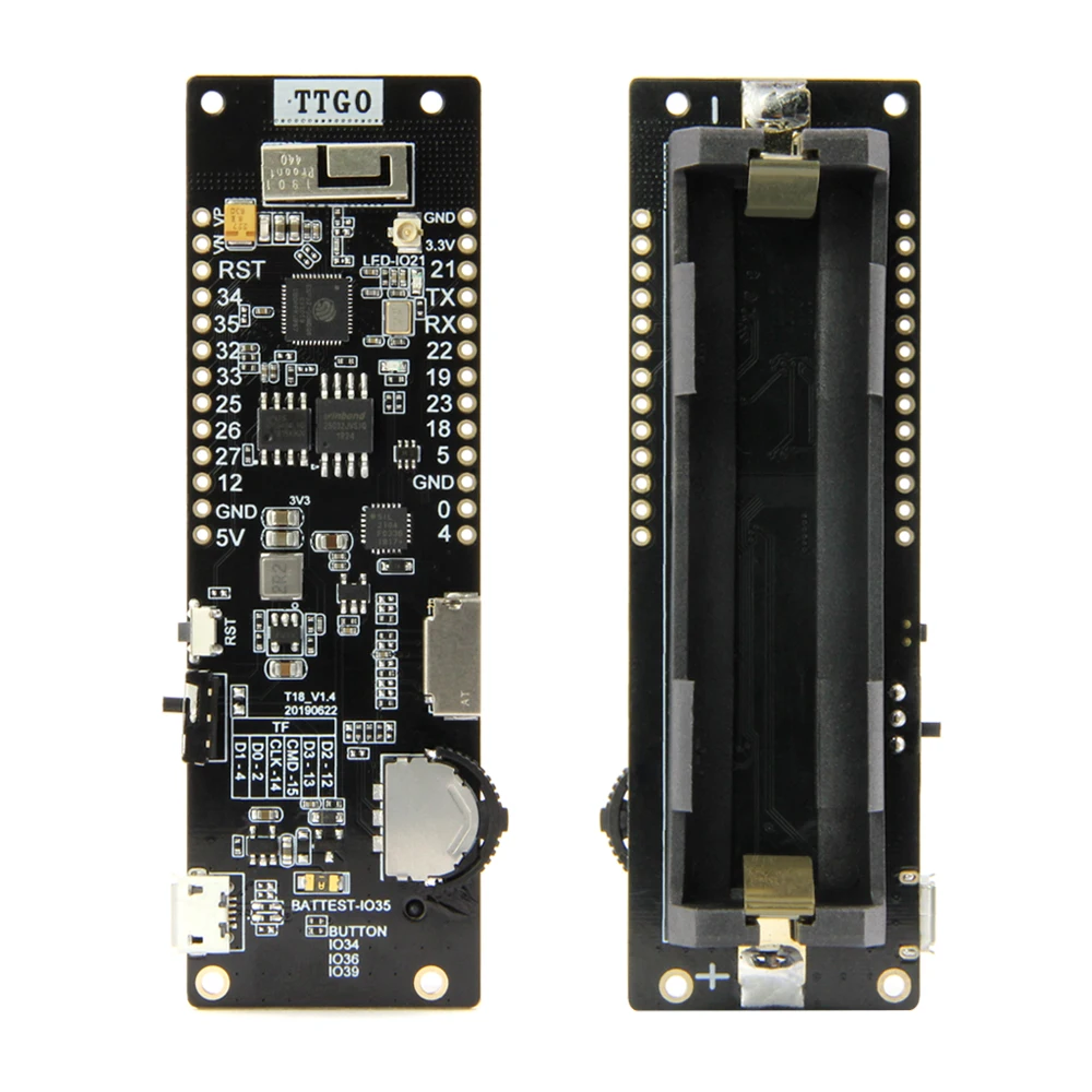 LILYGO®TTGO ESP32 WiFi Bluetooth 18650 Держатель аккумулятора модуль сиденья 2A предохранитель 4