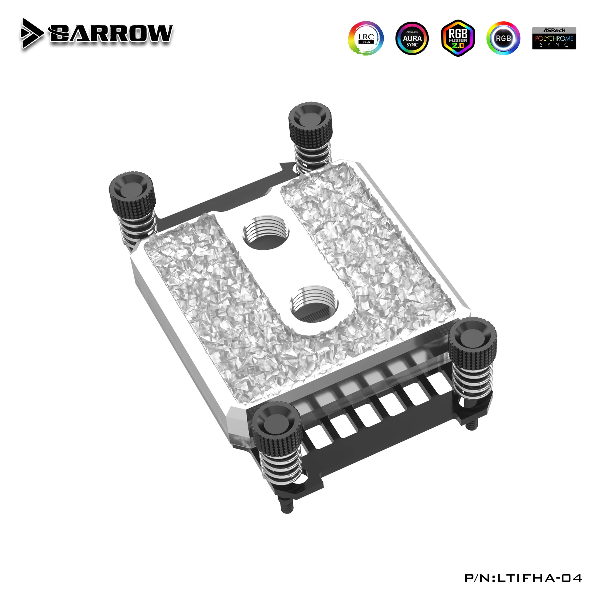 Barrow AMD AM3 AM4 CPU water block use для ryzen 3 1200 5 3600 LTIFH 04 Acrylic/Full copper /A RGB 3PIN 5V LTIFHA 04|Кулеры и