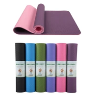 1830 610 6mm tpe two color yoga mat non slip carpet suitable for beginners environment fitness gym mat