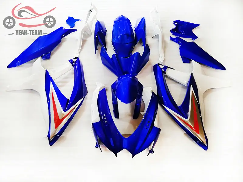 Набор обтекателей под заказ для SUZUKI K8 GSXR 600 750 2008 2009 2010 китайские синие белые