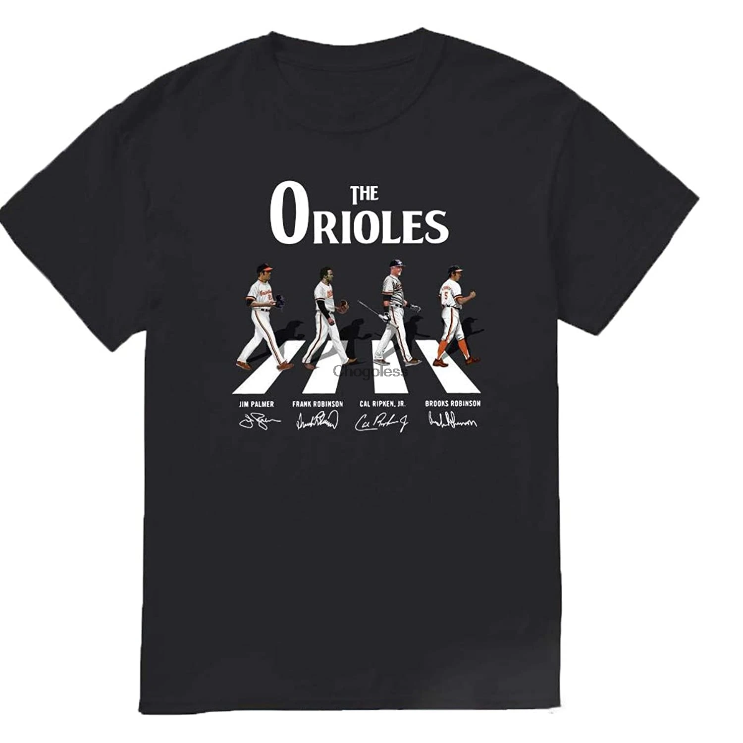 Рубашка с надписью The Orioles Walk AbbeyRoad Джим Палмер Фрэнк Робинсон индивидуальная