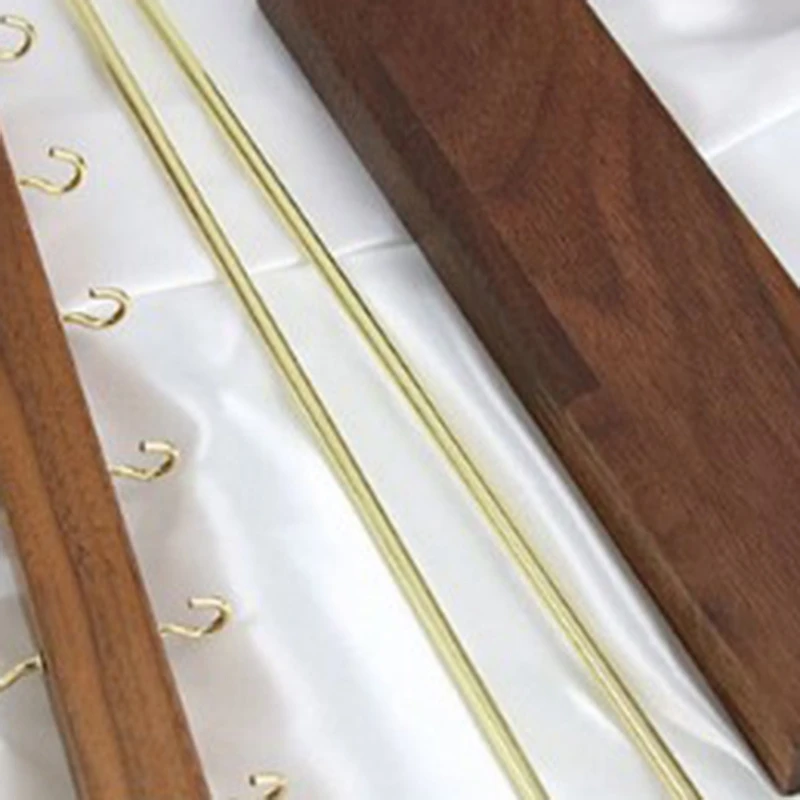 

Wooden Jewelry Organizer Holder Rack with Hooks Shelf Hanging Earrings Necklaces Bracelets Storage Accessories