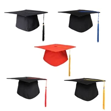 Школьная выпускная вечерние шапка с кисточками девичника Mortarboard учебный Университет доктор шляпа мастер