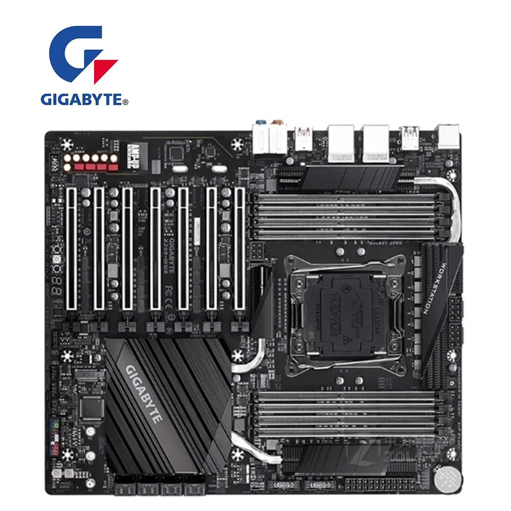 Для GIGABYTE GA X299 WU8 материнская плата LGA 2066 DDR4 для Intel десктопная PCI E X16 3 0