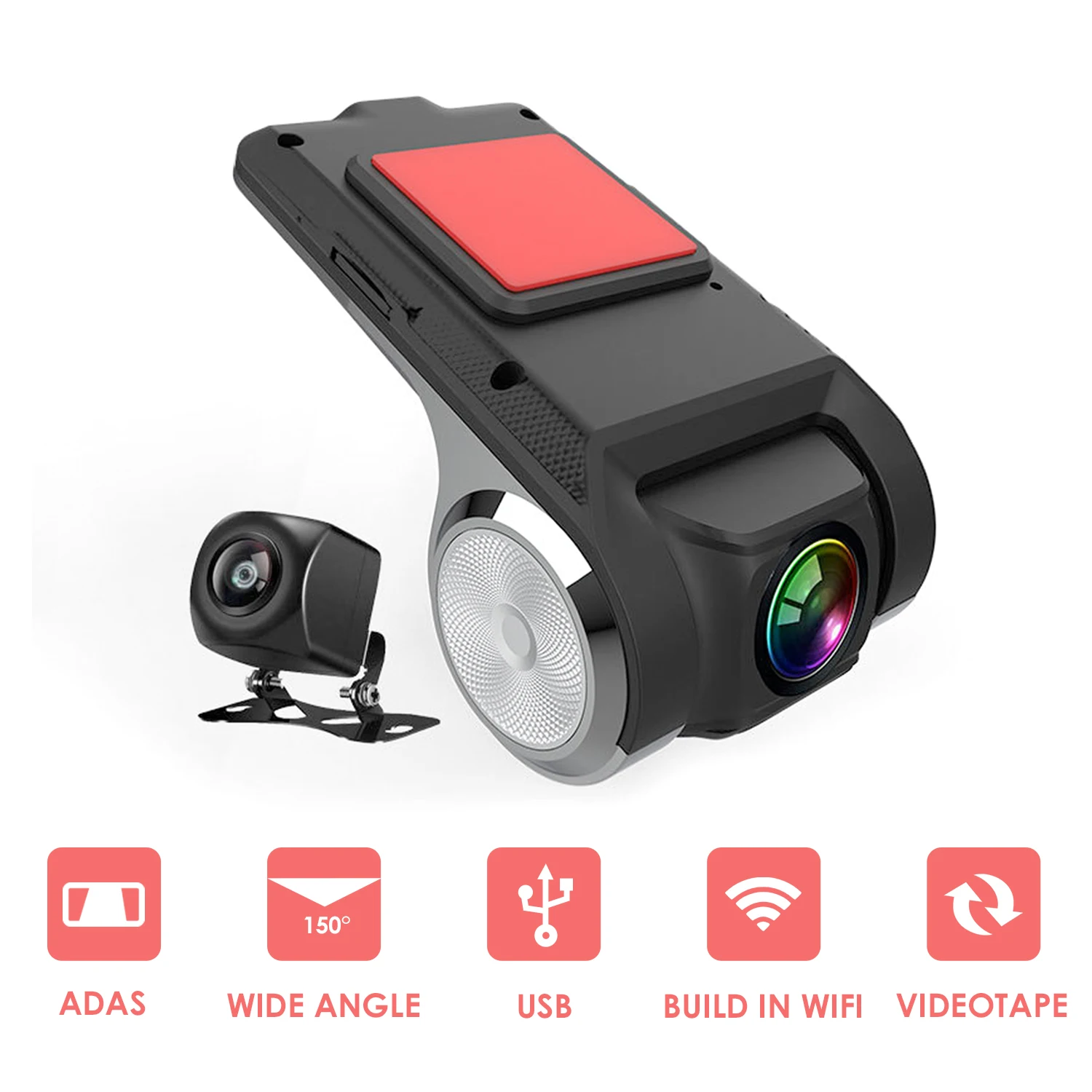 1080P FHD Автомобильный видеорегистратор камера для Android USB цифровой видеокамера с