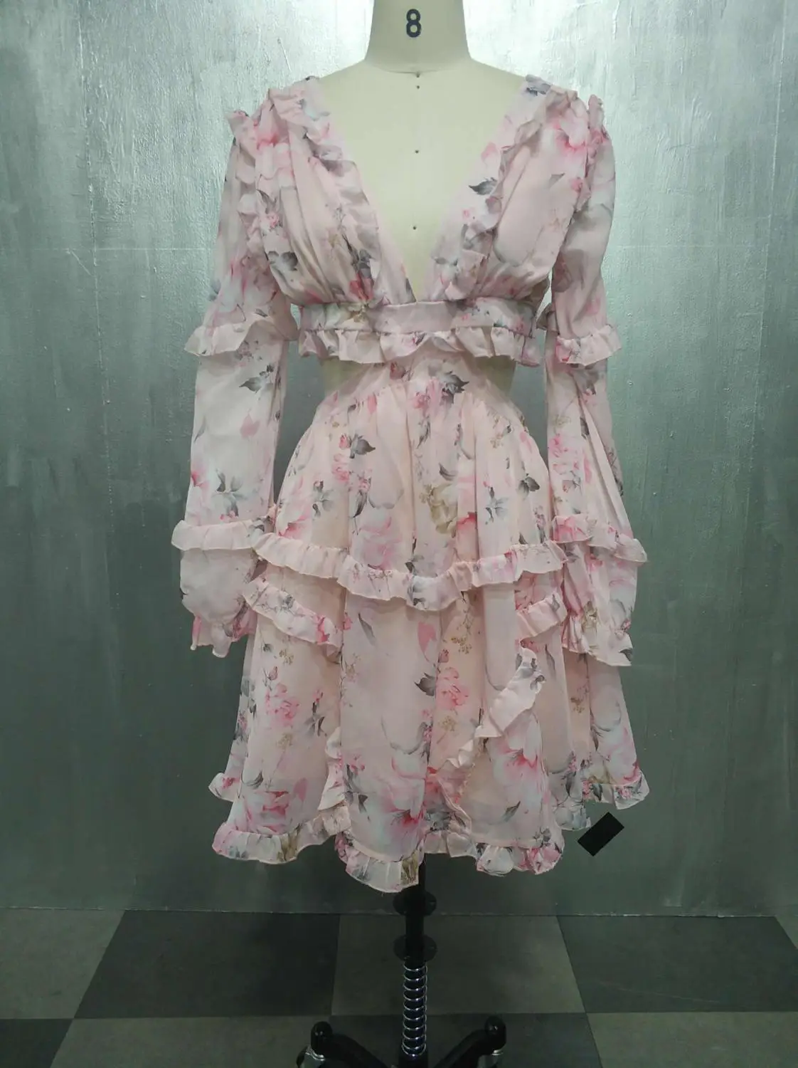 Женские летние пляжные платья элегантные вечерние с розовым цветочным принтом