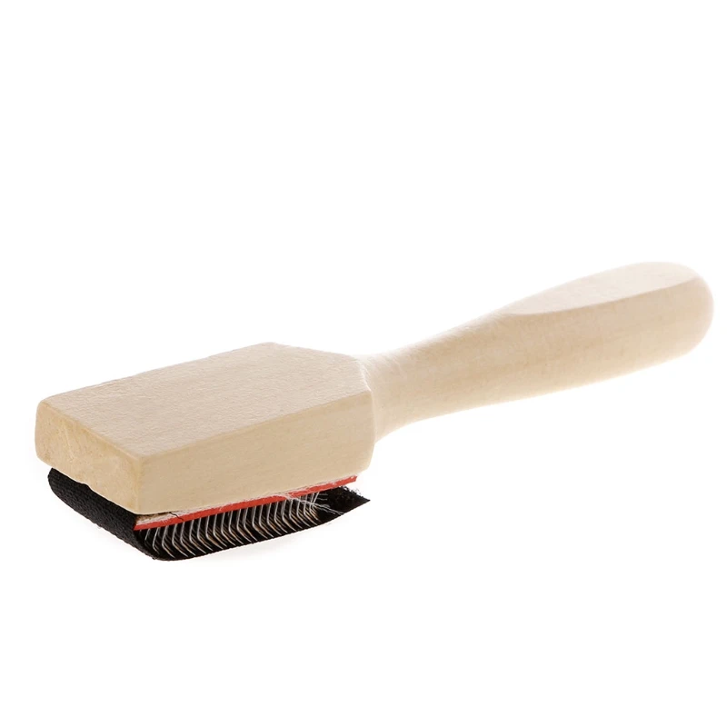 

53CA Wood Suede Wire Cleaners Dance Shoes Cleaning Brush For Footwear