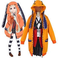 anime kakegurui cosplay costumes jabami yumeko uniform yomoduki runa coat
